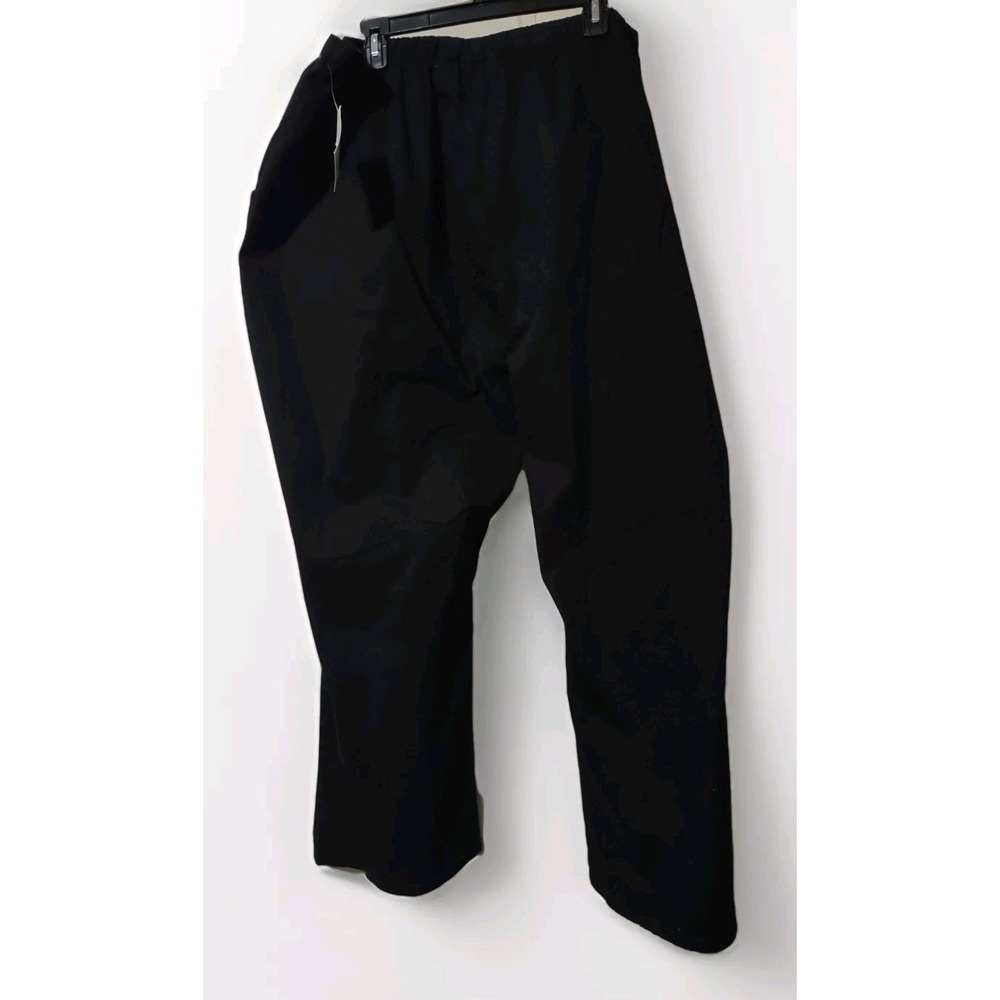 Pants Denim 24/7 Black 32W Womens Relaxed Fit Elastic Waist Plus Size Norm Core - Picture 2 of 9
